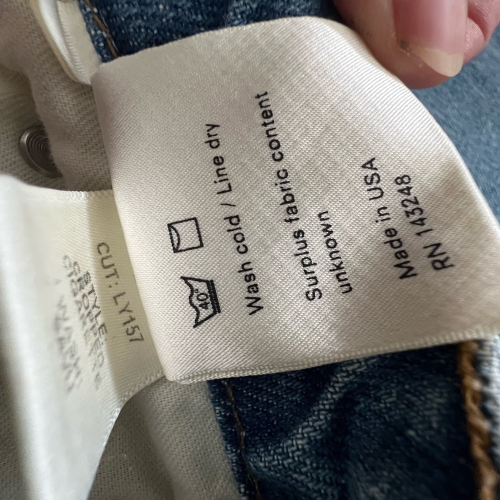 Reformation CBK cigarette straight leg jeans size 28 cropped vintage distressed - Picture 11 of 11